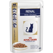 Влажный корм для кошек, при заболеваниях почек Royal Canin Renal 85 г (курица)