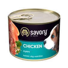 Влажный корм для щенков Savory 200 г (курица)
