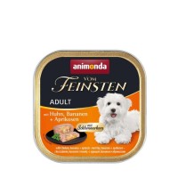 Вологий корм для собак Animonda Vom Feinsten Adult with Chicken, Bananas + Apricots | 150 г (курка з фруктами)