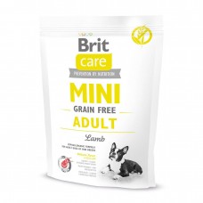 Сухой корм для взрослых собак миниатюрных пород Brit Care Mini GF Adult Lamb 400 г (ягненок)