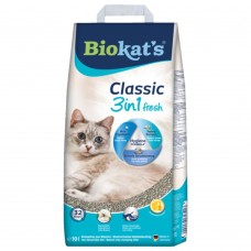 Наповнювач туалета для котів Biokat\'s Classic Fresh 3in1 Cotton Blossom 10 л (бентонітовий)
