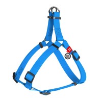 Шлея Collar WAUDOG Waterproof водостойкая с QR-паспортом 50-80 см / 20 мм (голубая)