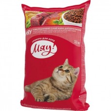 Сухой корм для взрослых кошек МЯУ 11 кг (мясное ассорти)