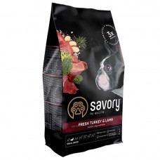Сухой корм для собак малых пород Savory 3 кг (индейка и ягненок)