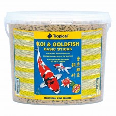 Сухой корм для прудовых рыб Tropical в палочках «Koi & Goldfish Basic Sticks» 5 л (для всех прудовых рыб)