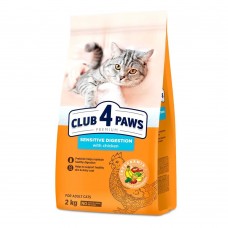 Сухой корм для кошек с чувствительным пищеварением Club 4 Paws Premium 2 кг (курица)