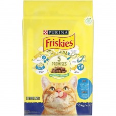 Сухой корм для стерилизованных кошек Friskies 10 кг (лосось и овощи)