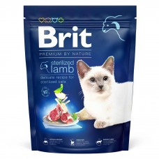 Сухой корм для стерилизованных котов Brit Premium by Nature Cat Sterilized Lamb 300 г (ягненок)