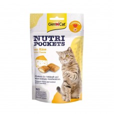 Вітамінні ласощі для котів GimCat Nutri Pockets Сир + Таурин 60 г (для очей та сердця)