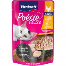 Влажный корм для котов Vitakraft Poésie Délice pouch 85г (курица в соусе)