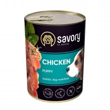 Влажный корм для щенков Savory 400 г (курица)