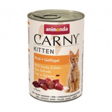 Влажный корм для кошек Animonda Carny Kitten Beef + Poultry | 400 г (говядина и птица)