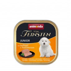 Влажный корм для собак Animonda Vom Feinsten Junior with Poultry + Turkey hearts | 150 г (птица и индейка)