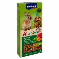Лакомство для кроликов Vitakraft «Kracker Original + Vegetable & Beetroot» 100 г / 2 шт. (овощи)