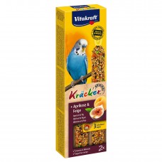 Лакомство для волнистых попугаев Vitakraft «Kracker Original + Apricot & Fig» 60 г / 2 шт. (абрикос и рис)