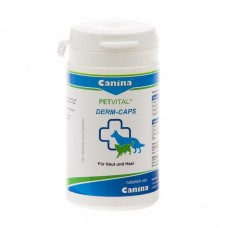 Витамины для кошек и собак Canina «PETVITAL Dеrm-Caps» 100 капсул, 40 г (для кожи и шерсти)