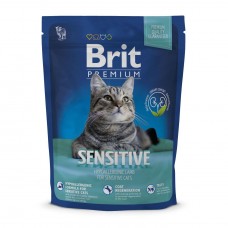 Сухой корм для кошек с чувствительным пищеварением Brit Premium Cat Sensitive 300 г (ягненок)