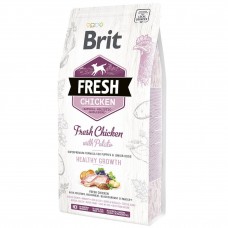 Сухой корм для щенков Brit Fresh Chicken with Potato Puppy Healthy Growth 2,5 кг (курица)