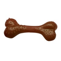 Игрушка для собак Comfy Кость с выступами 12,5 см (резина, цвет: коричневый)