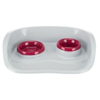 Миски пластиковые на подставке Trixie 250 мл / 9 см, 300 мл / 11 см (в цветовом ассортименте) - dgs