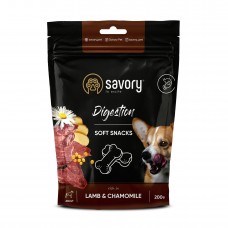 Мягкие лакомства для собак Savory для улучшения пищеварения 200 г (ягненок и ромашка)