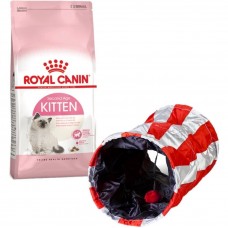 Сухий корм для кошенят Royal Canin Kitten | 2 кг (домашня птиця) + Подарунок тунель-іграшка