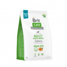 Сухой корм для собак крупных пород Brit Care Dog Grain-free Adult Large Breed беззерновой | (лосось) 3 кг