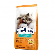 Сухий корм для стерелізованих котів Club 4 Paws Premium 14 кг (лосось)