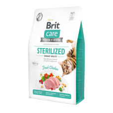 Сухой корм для стерелизованных кошек для поддержания мочевыделительной системы Brit Care Cat GF Sterilized Urinary Health 2 кг (курица)