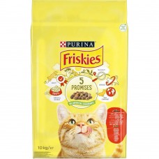 Сухой корм для котов Friskies 10 кг (курица и говядина)