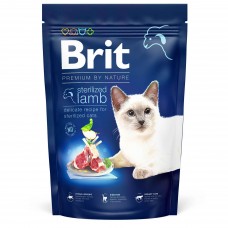 Сухой корм для стерилизованных котов Brit Premium by Nature Cat Sterilized Lamb 1,5 кг (ягненок)