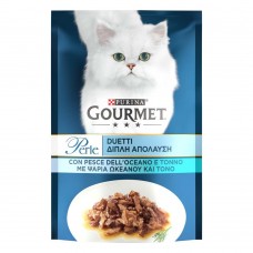 Влажный корм для кошек Gourmet Perle pouch 85 г (океаническая рыба и тунец)
