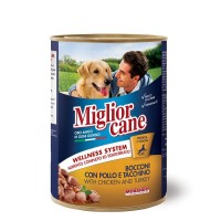 Влажный корм для собак Migliorcane 405 г (курица и индейка)
