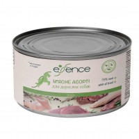Вологий корм для дорослих собак Essence 200 г (м\'ясне асорті)