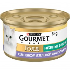 Влажный корм для кошек Gourmet Gold Savoury Cake Lamb & Beans 85 г (ягненок и бобы)