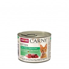 Влажный корм для кошек Animonda Carny Kitten Beef, Chicken + Rabbit | 200 г (говядина, курица и кролик)