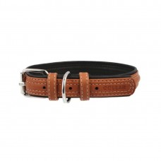 Ошейник Collar кожаный «Soft» (Софт) 27-36 см / 15 мм (коричневый)