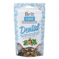 Лакомство для кошек Brit Care Functional Snack Dental 50 г (для зубов)