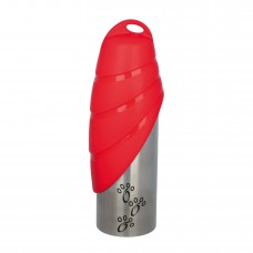 Бутылка дорожная Trixie с миской 750 мл (красная, чёрная)