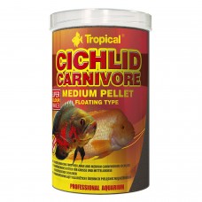 Сухой корм для аквариумных рыб Tropical в гранулах «Cichlid Carnivore Medium Pellet» 1 л (для плотоядных цихлид)