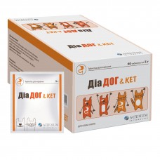 Таблетки для кошек и собак Артериум «Диа Дог & Кет» на 20 кг, 1 таблетка (для устранения расстройств пищеварительного канала)