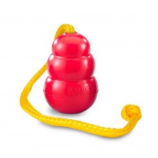 Игрушка для собак груша-кормушка с верёвкой Kong Classic 8,9 см M