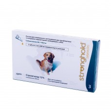 Капли на холку для собак Стронгхолд 12% 2 мл от 20 до 40 кг, 3 пипетки (от внешних и внутренних паразитов)