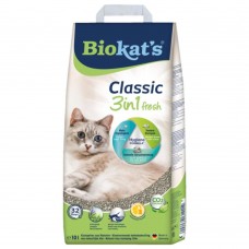 Наповнювач туалета для котів Biokat\'s Classic Fresh 3in1 10 л (бентонітовий)