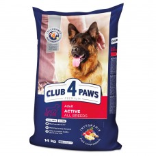 Сухой корм для активных собак всех пород Club 4 Paws Premium 14 кг (курица)