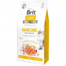Сухой корм для кошек Brit Care Cat GF Haircare Healthy & Shiny Coat 7 кг (курица и лосось)