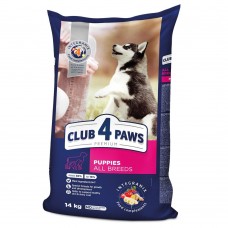 Сухой корм для щенков всех пород Club 4 Paws Premium 14 кг (курица)