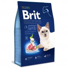 Сухой корм для стерилизованных котов Brit Premium by Nature Cat Sterilized Lamb 8 кг (ягненок)
