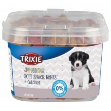 Витаминизированное лакомство для щенков Trixie Junior Soft Snack Bones с кальцием, 140 г (курица и ягненок)