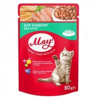 Влажный корм для котят МЯУ 80 г (курица)
